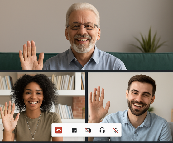 Infinite-Connect online classes software interface showing virtual learning dashboard and features